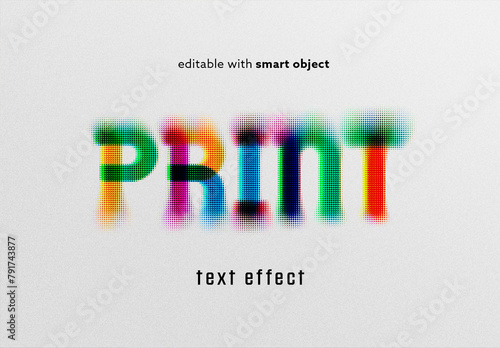 Print Stained Text Effect	