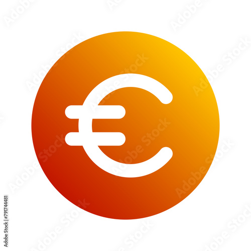 euro gradient icon