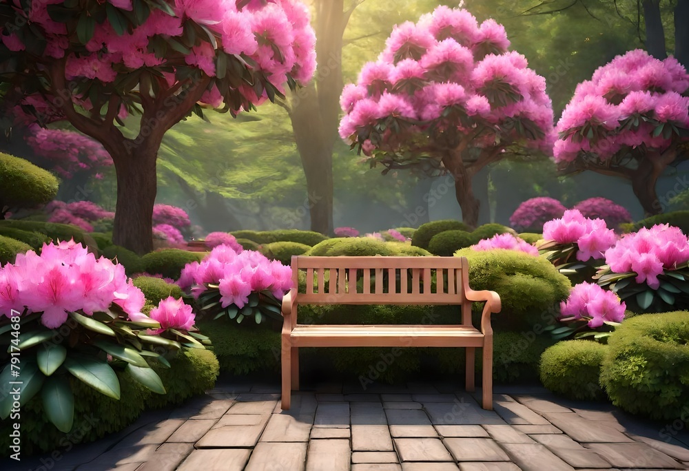 bench in the garden bench in the garden