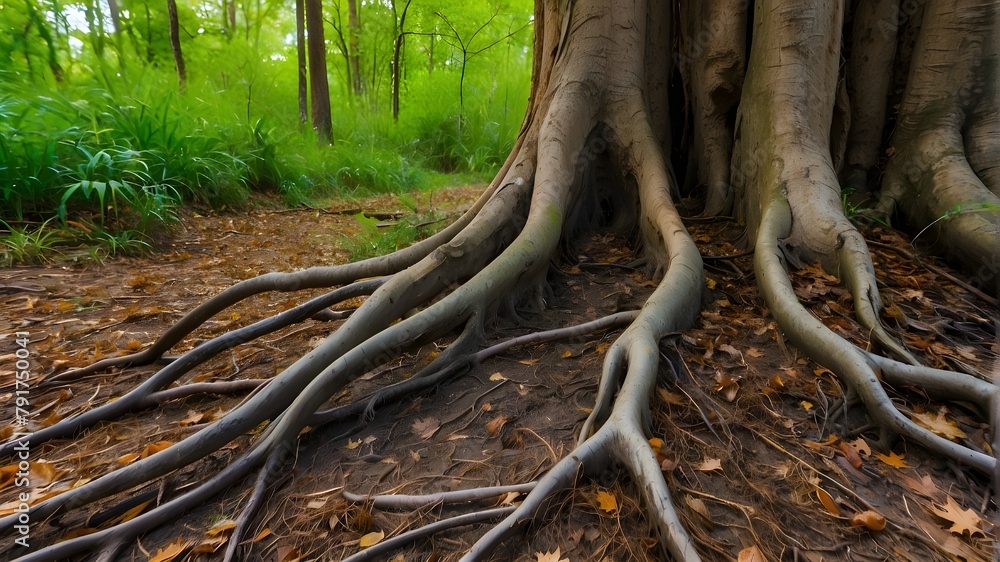 roots in the forest roots in the forest