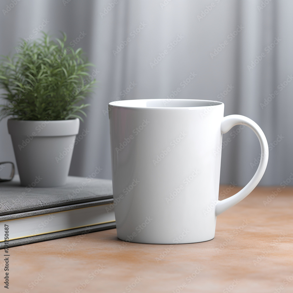 Obraz premium create professional white mug mockup сreated with Generative Ai