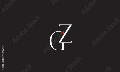 GZ, ZG , Z , G , Abstract Letters Logo Monogram	