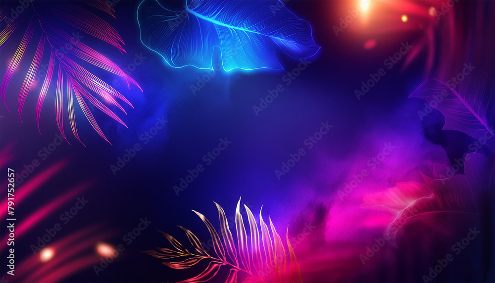 abstract light background botanical plant neom retro wave abstract light background botanical plant neom retro wave