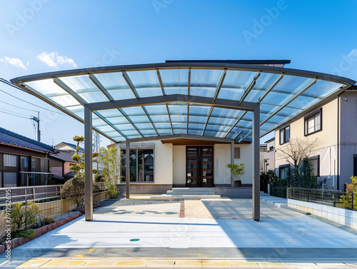 一軒家のカーポート