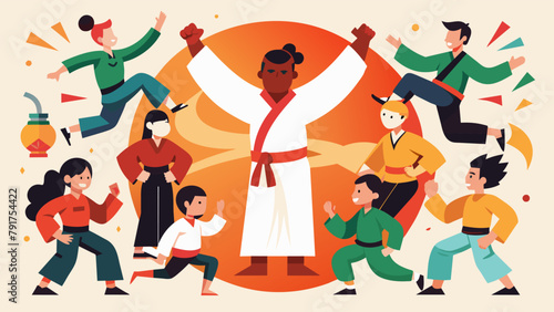 A communitywide event where different martial arts schools come together to showcase their unique styles and promote a message of unity and