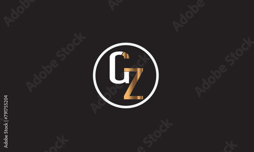 GZ, ZG , Z , G , Abstract Letters Logo Monogram