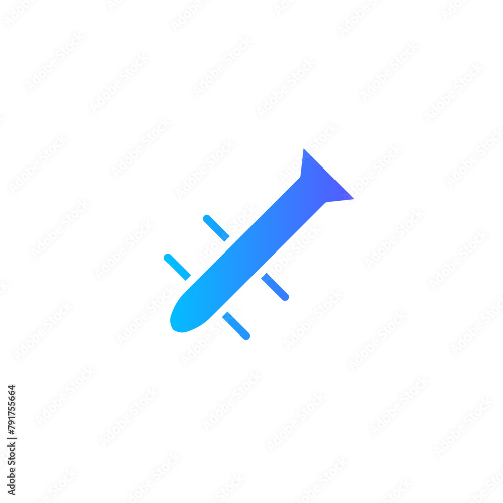 trumpet gradient icon trumpet gradient icon