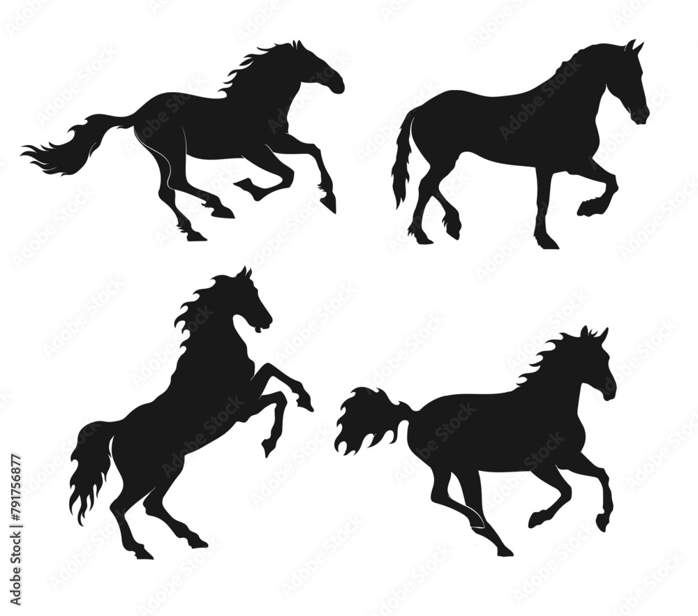 Horse silhouette vector illustration Horse silhouette vector illustration