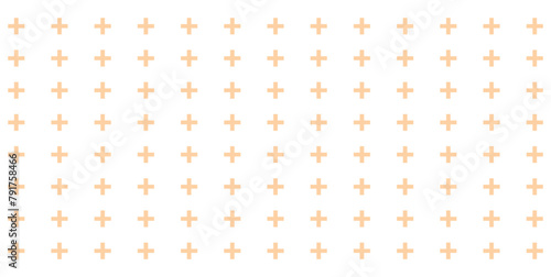 Medical cross and plus addition background. Hospital and pharmacy abstract seamless background.