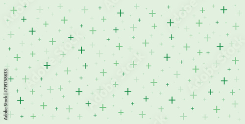Medical cross and plus addition background. Hospital and pharmacy abstract seamless background.