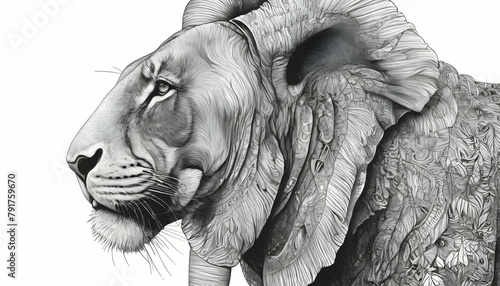 Detailed illustrations of animals and wildlife ren upscaled 4 photo