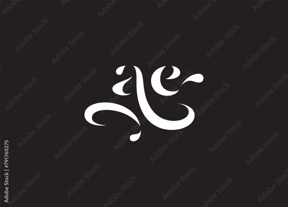 ae Lowercase Letter Initial Logo Design Template Vector Illustration ae Lowercase Letter Initial Logo Design Template Vector Illustration