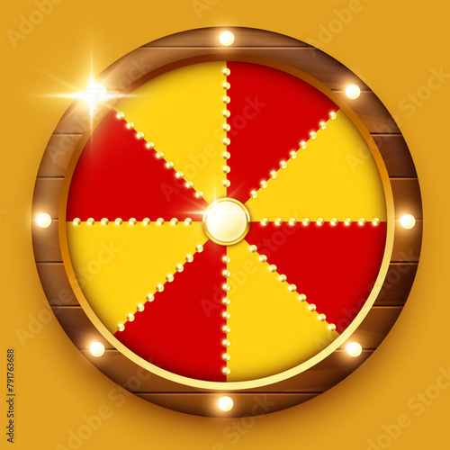 Wheel of Fortune. Vector 3D illustration.