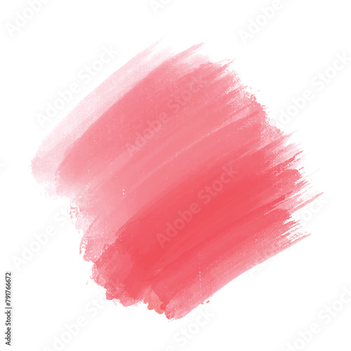 Modern ink paint pink brush stroke splatter design
