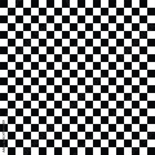 Black and white background. Chess square, seamless pattern