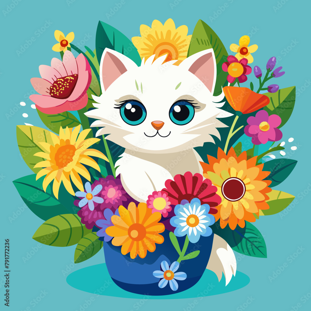 a-large-bouquet-of-bright-flowers--from-which-the a-large-bouquet-of-bright-flowers--from-which-the