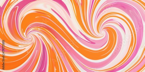 Abstract background with pink and orange wave