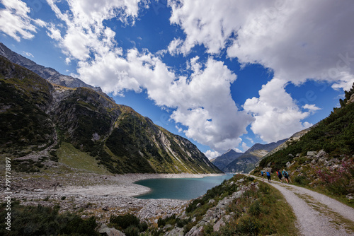 Reservoir at the Dam in Zillergrund