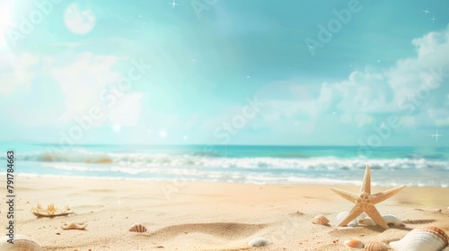 summer day background concept with copy space