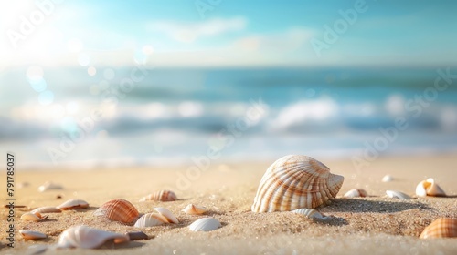 summer day background concept with copy space