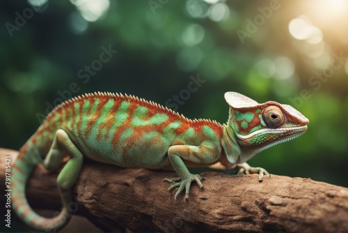  chameleon happy isolated lizzard baby green white sitting portrait cute small funny yemen young close climb plant ugly looking beautiful background tree branch nature pet exotic detail little 