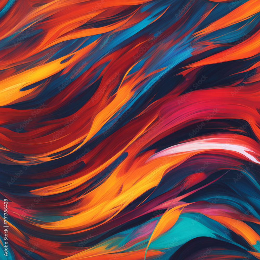 Vivid Euphony, Abstract background Brushstrokes in Vibrant Symphony Vivid Euphony, Abstract background Brushstrokes in Vibrant Symphony