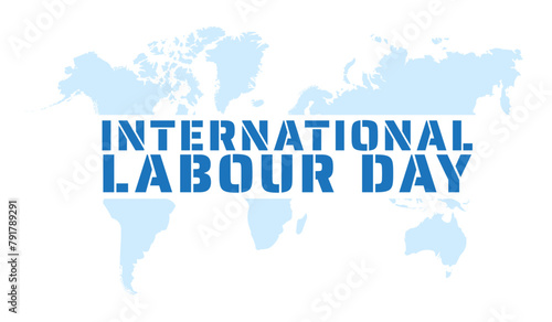 International Labour Day - Workers' Day banner design for May 1, also known as Mayday.