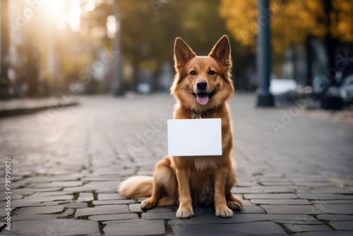 dog in the street