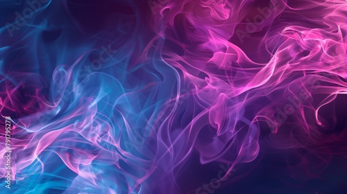 Transparent smoke on a colorful modern background....