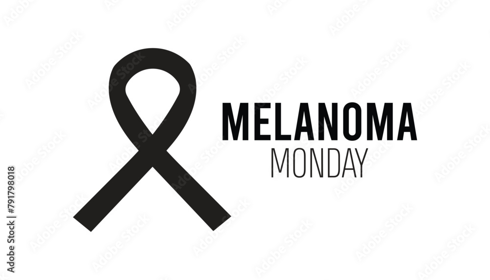 Melanoma Monday observed every year in May. Template for background, banner, card, poster with text inscription. Melanoma Monday observed every year in May. Template for background, banner, card, poster with text inscription.