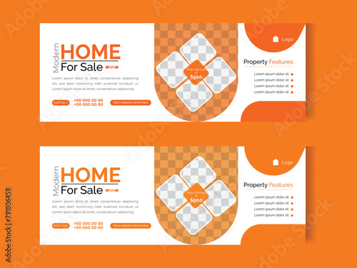 Modern Furniture facebook cover page template.