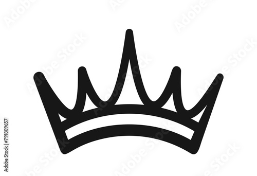Whimsical Doodle Crown Icon Featuring Playful Lines, With A Regal Touch, Perfect For Adding A Touch Of Royalty