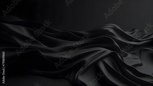 Elegant and Luxurious Fabric Background with Dramatic Lighting and Futuristic Sci-Fi Vibe