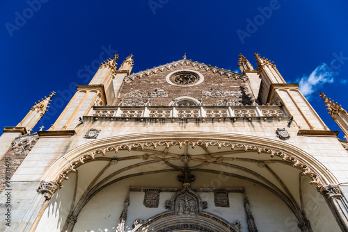 Church of San Jeronimo el Real or Saint Jerome the Royal against blue sky