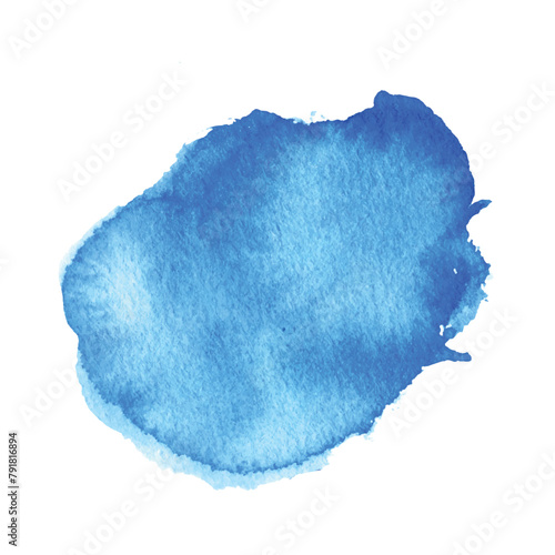Vector watercolor paint blob. Vivid colorful ink stain detailed vector background (ID: 791816894)