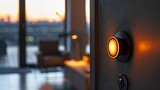 A doorknob that doubles as a light source, providing convenience and safety in a subtle, elegant way,