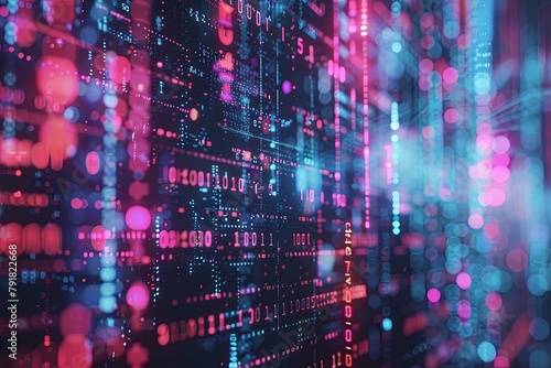 Wallpaper Mural Abstract Background Illustrating Digital Transformation, System Engineering, and Programming Concepts	 Torontodigital.ca