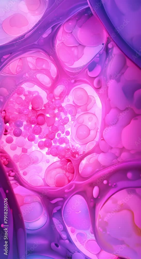 3D rendering of the inside of a cell. 3D rendering of the inside of a cell.