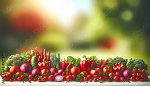illustration de légumes rouges 