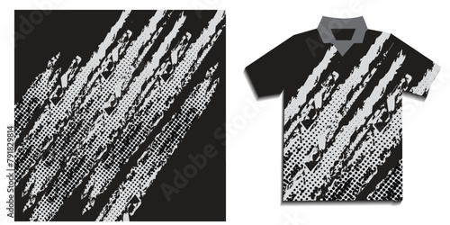 sublimation jersey design grunge abstract brush sporty vector design template football basketball badminton rugby shirt racing motorsport techno splash background. vektor