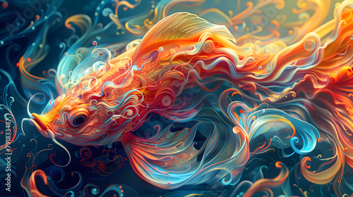 Pisces intense zodiac sign, bright sunny colors
