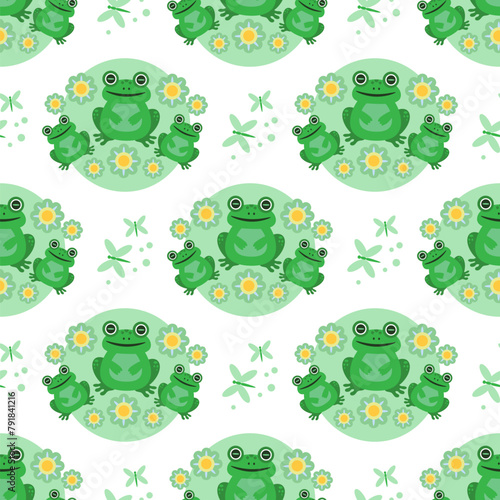 frogs seamless pattern-06