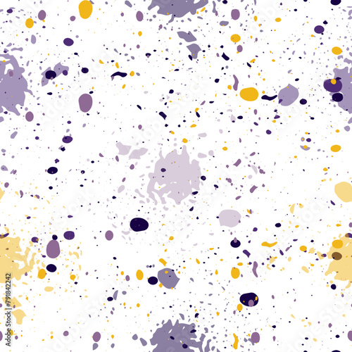 Bubbly colorful hand drawn seamless pattern.