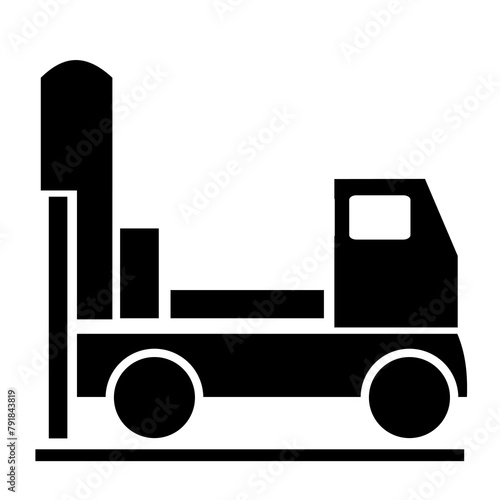 Vector illustration of the logo, icon, and well drilling sign. Web, auto.