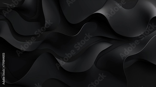 black minimal abstract shapes and textures creating moody atmosphere highquality 4k background illustration photo