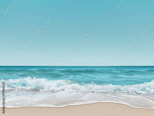 blue sky and sea landscape  ocean view