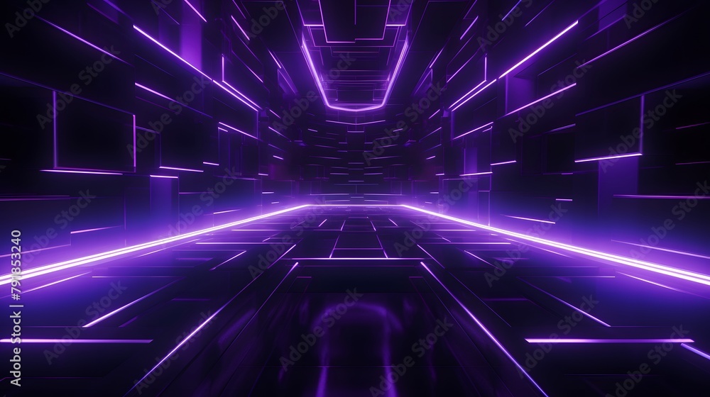 3d rendering of purple and black abstract geometric background. Scene for advertising, technology, showcase, banner, game, sport, cosmetic, business, metaverse. Sci-Fi Illustration. Product display 3d rendering of purple and black abstract geometric background. Scene for advertising, technology, showcase, banner, game, sport, cosmetic, business, metaverse. Sci-Fi Illustration. Product display