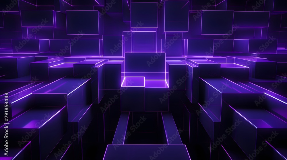 3d rendering of purple and black abstract geometric background. Scene for advertising, technology, showcase, banner, game, sport, cosmetic, business, metaverse. Sci-Fi Illustration. Product display 3d rendering of purple and black abstract geometric background. Scene for advertising, technology, showcase, banner, game, sport, cosmetic, business, metaverse. Sci-Fi Illustration. Product display