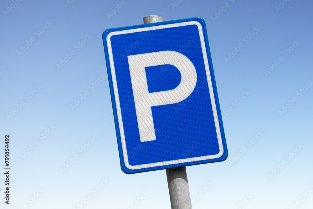 Niederländisches Verkehrsschild: Autoparkplatz Niederländisches Verkehrsschild: Autoparkplatz