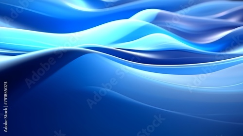  Dive into a mesmerizing display of blue abstract lines swooshing and flowing smoothly, creating a wave-like border background that evokes a sense of fluid motion, all captured in stunning HD detail